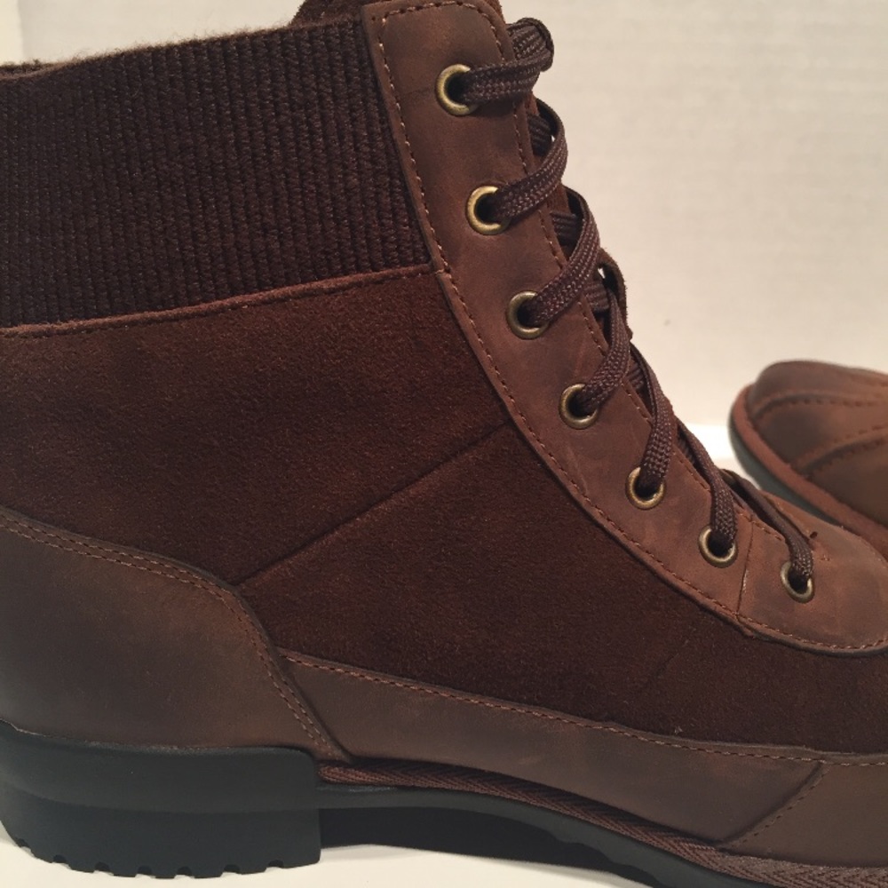 UGG Cayli Waterproof Duck Leather Laceup Boot - Picture 6 of 8